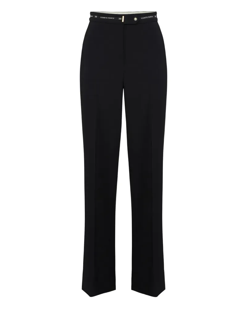 Elisabetta Franchi Hose mit geradem Bein - Schwarz Schwarz