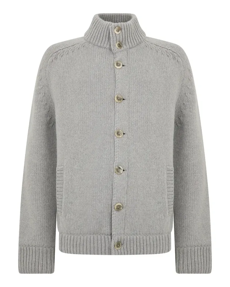Herno Cardigan mit Stehkragen - Grau Grau