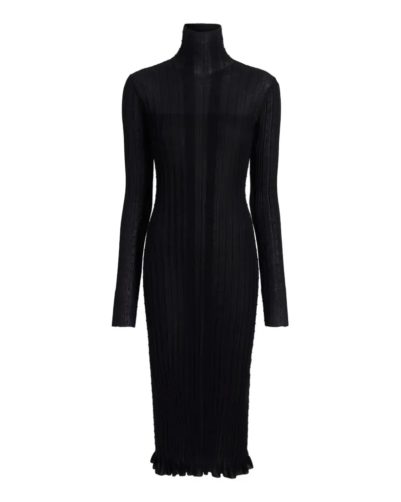 Proenza Schouler Monet dress in fine bobble knit - Schwarz Schwarz