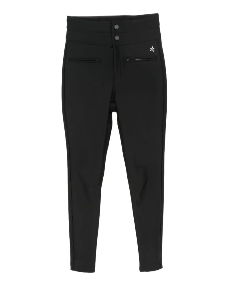 Perfect Moment Aurora Skinny-Hose mit Logo-Stickerei - Schwarz Schwarz