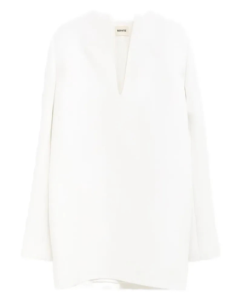 KHAITE v-neck dress - Weiß Weiß