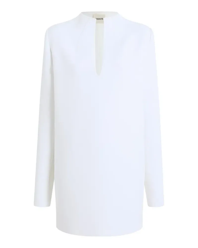 KHAITE Kleid mit V-Ausschnitt - Weiß Weiß