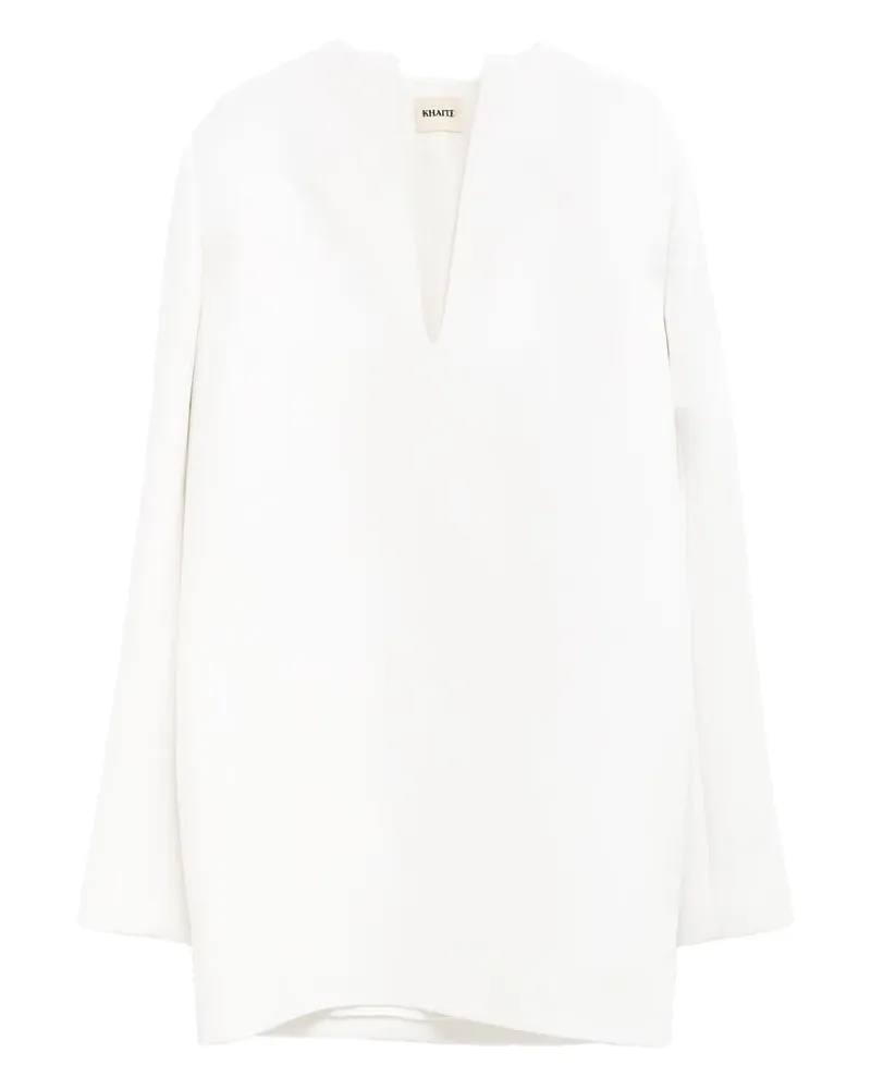 KHAITE Kleid mit V-Ausschnitt - Weiß Weiß