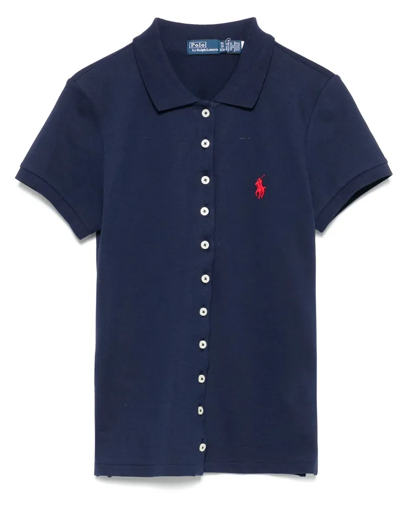 Ralph Lauren Hemd mit Polo Pony-Stickerei - Blau Blau