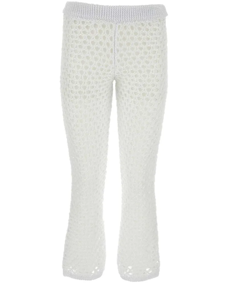 Valentino Garavani Gehäkelte Escape Hose - Weiß Weiß