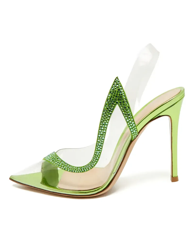 Gianvito Rossi Hortensia Pumps mit Kristallen - Grün Grün