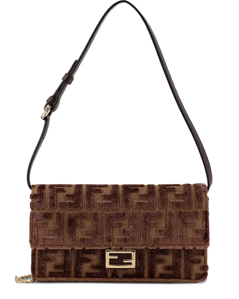 Fendi FF-motif chain shoulder bag - Braun Braun