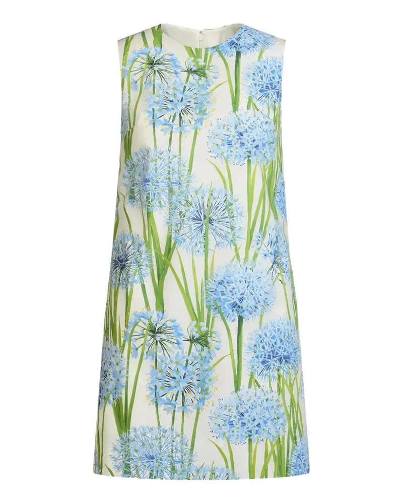 Oscar de la Renta floral sleeveless mini dress - Weiß Weiß