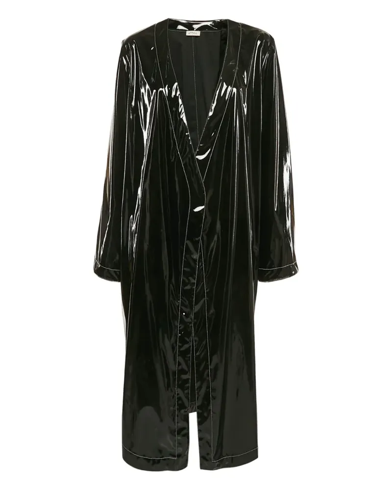 ATTICO Offener Mantel - Schwarz Schwarz