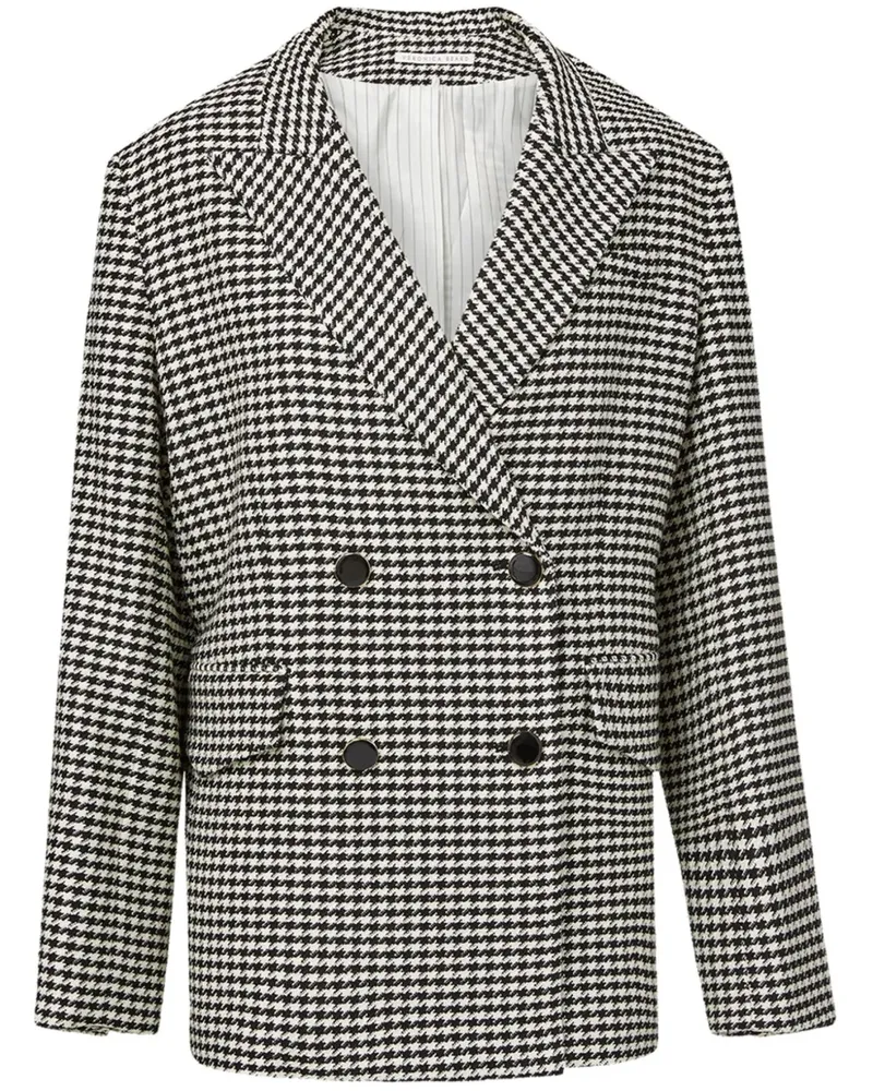 Veronica Beard Hutchinson Blazer mit Hahnentrittmuster - Schwarz Schwarz