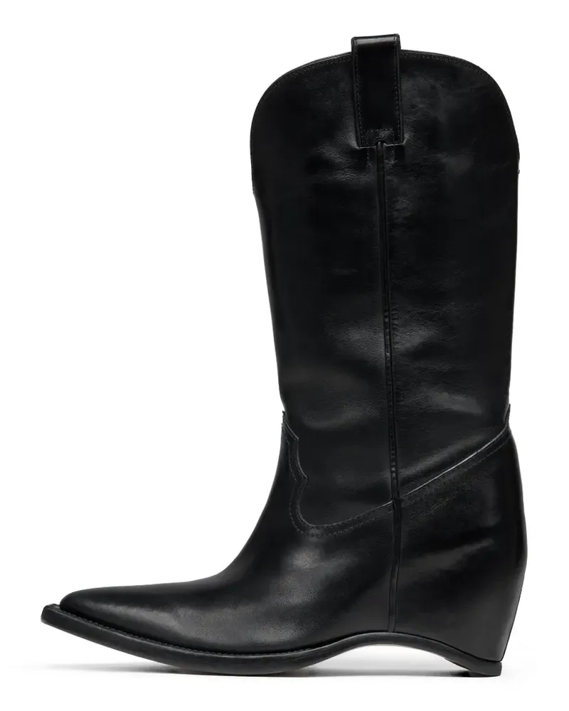 Maison Margiela pointed high boots - Schwarz Schwarz