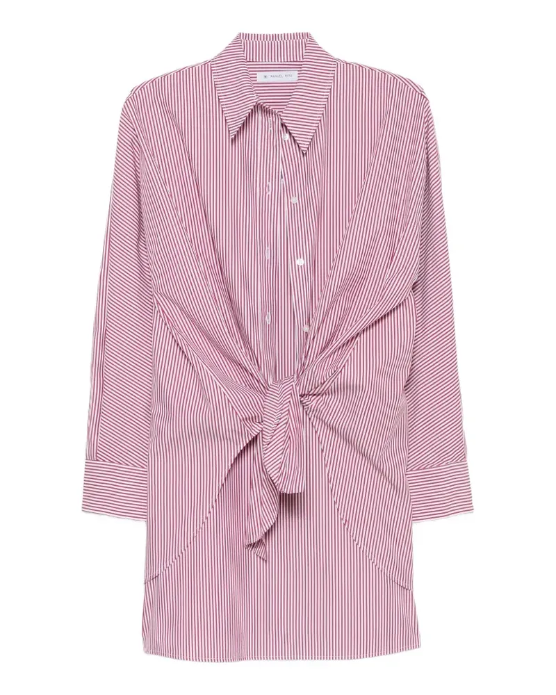 Manuel Ritz striped knot-detail mini dress - Rot Rot