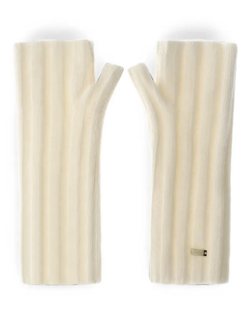 Herno Gerippte Handschuhe aus Kaschmir - Nude Nude