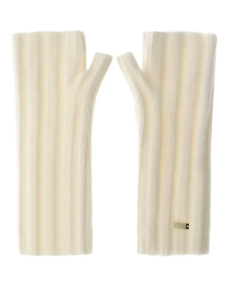 Herno Gerippte Handschuhe aus Kaschmir - Nude Nude
