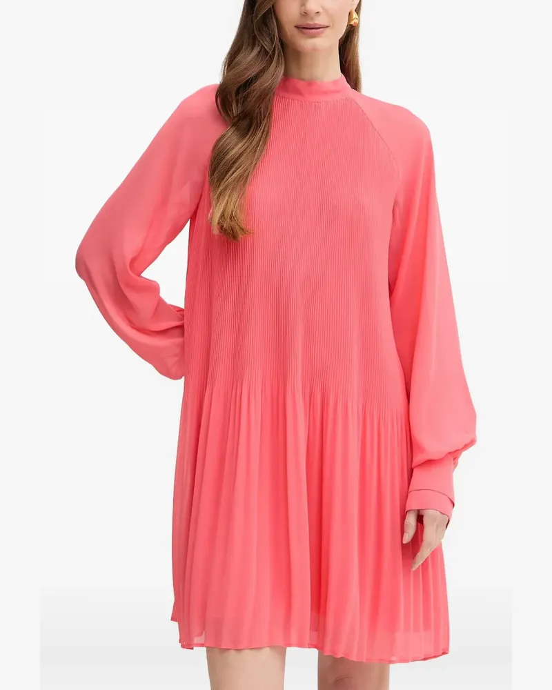 HUGO BOSS Plissiertes Minikleid - Rosa Rosa