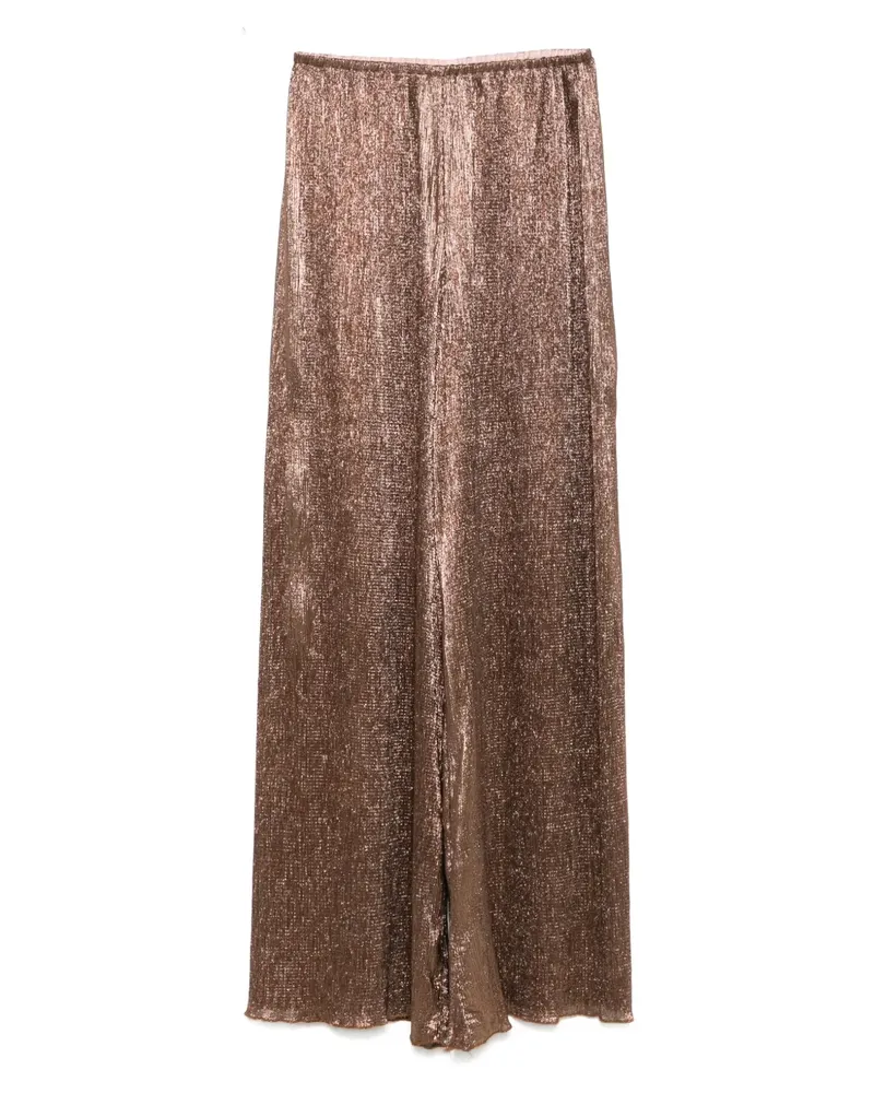 forte_forte Hose mit Metallic-Garn - Braun Braun