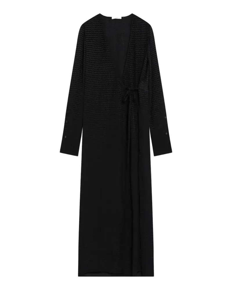 Fendi Maxikleid mit Jacquard-Logo - Schwarz Schwarz