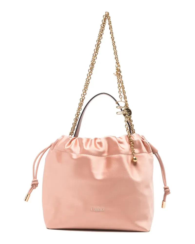 Chloé gathered clutch bag - Rosa Rosa