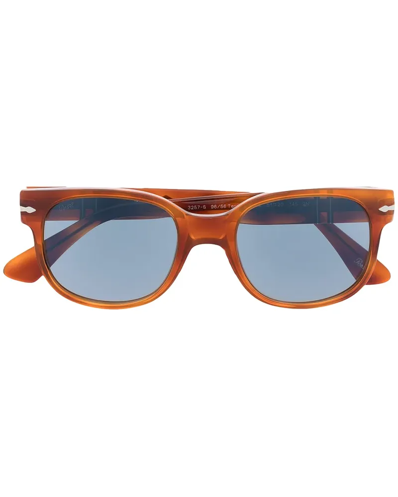 Persol Sonnenbrille mit breitem Gestell - Orange Orange