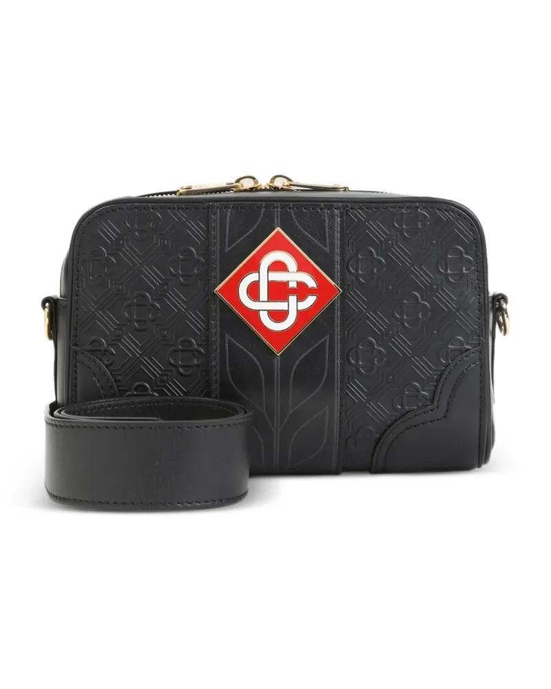 Casablanca Paris Umhängetasche mit Monogramm - Schwarz Schwarz