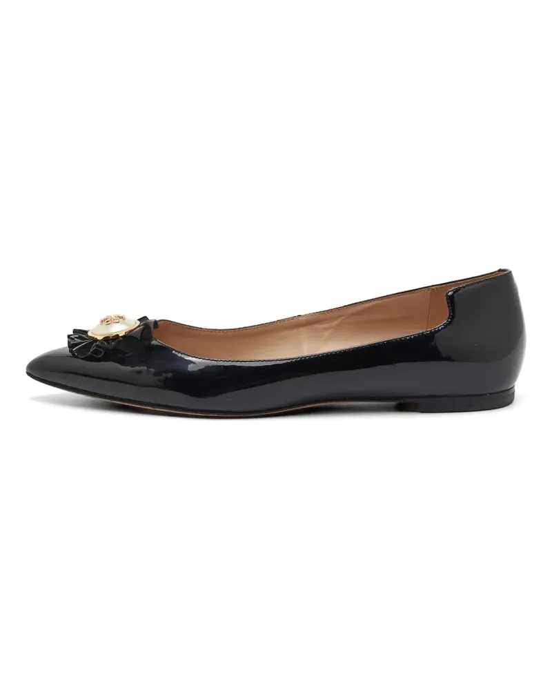 Tory Burch Spitze Melody Pearl Ballerinas - Schwarz Schwarz