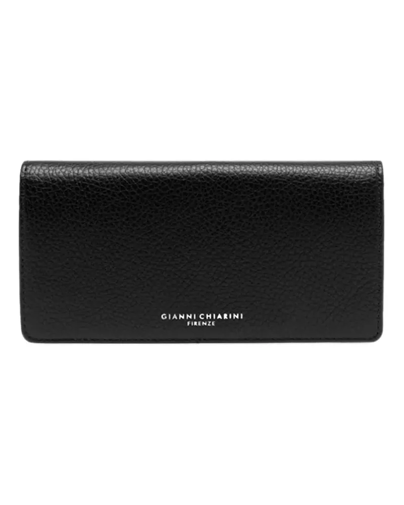 Gianni Chiarini Portemonnaie aus gekörntem Leder - Schwarz Schwarz