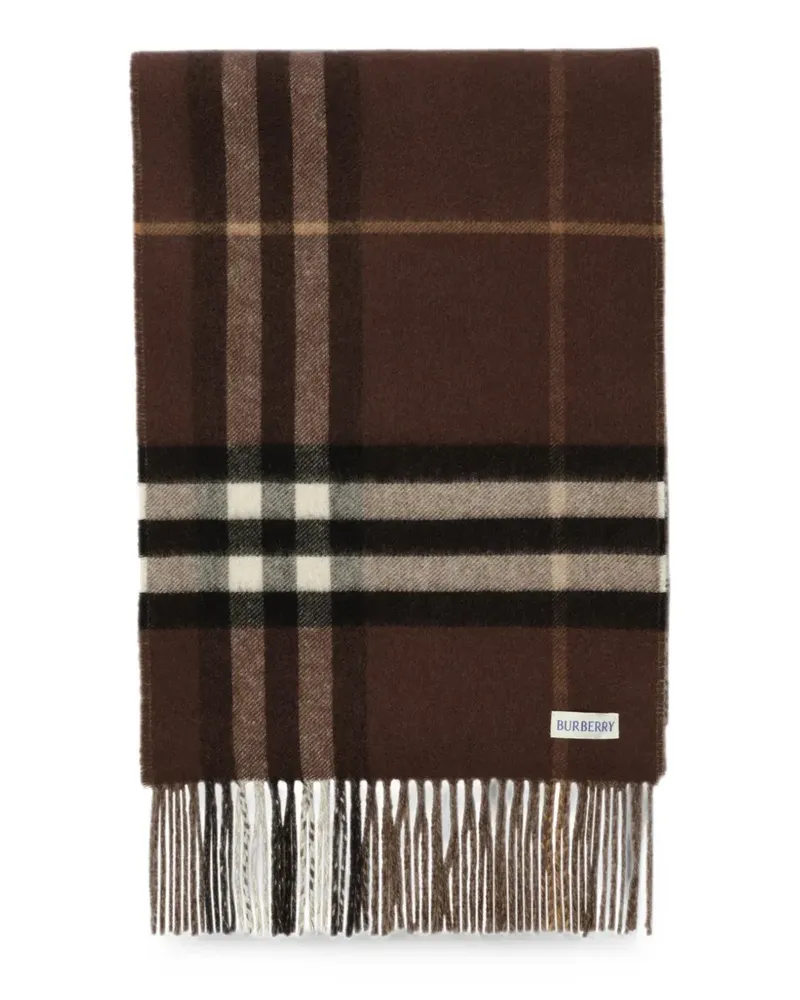 Burberry rreversible Check cashmere scarf - Braun Braun