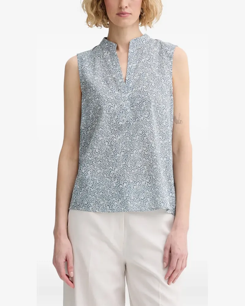 Marc O'Polo butterfly-print sleeveless blouse - Blau Blau