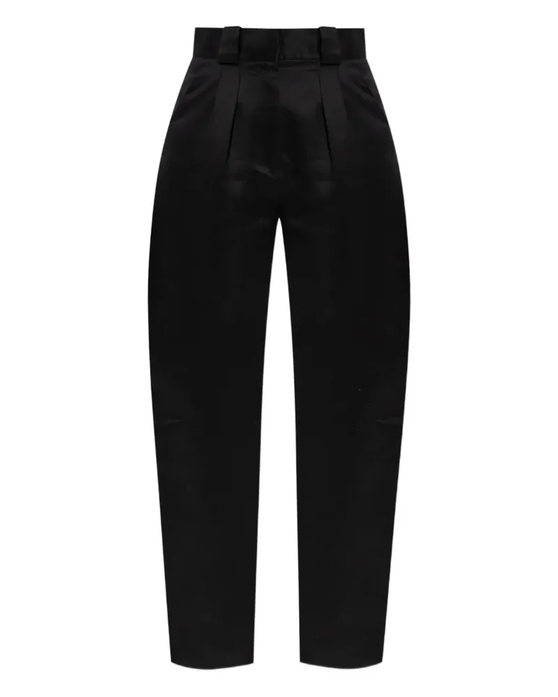 IRO Hose aus Satin - Schwarz Schwarz