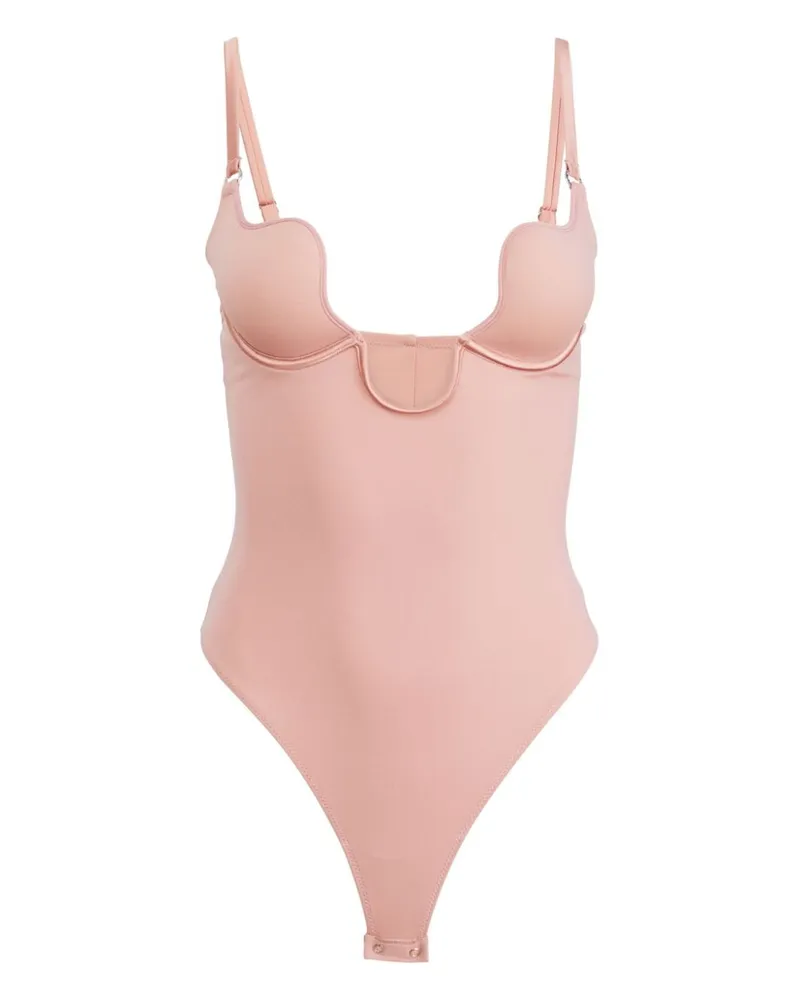 Fleur Du Mal Le Stretch micro Body mit U-Ausschnitt - Rosa Rosa