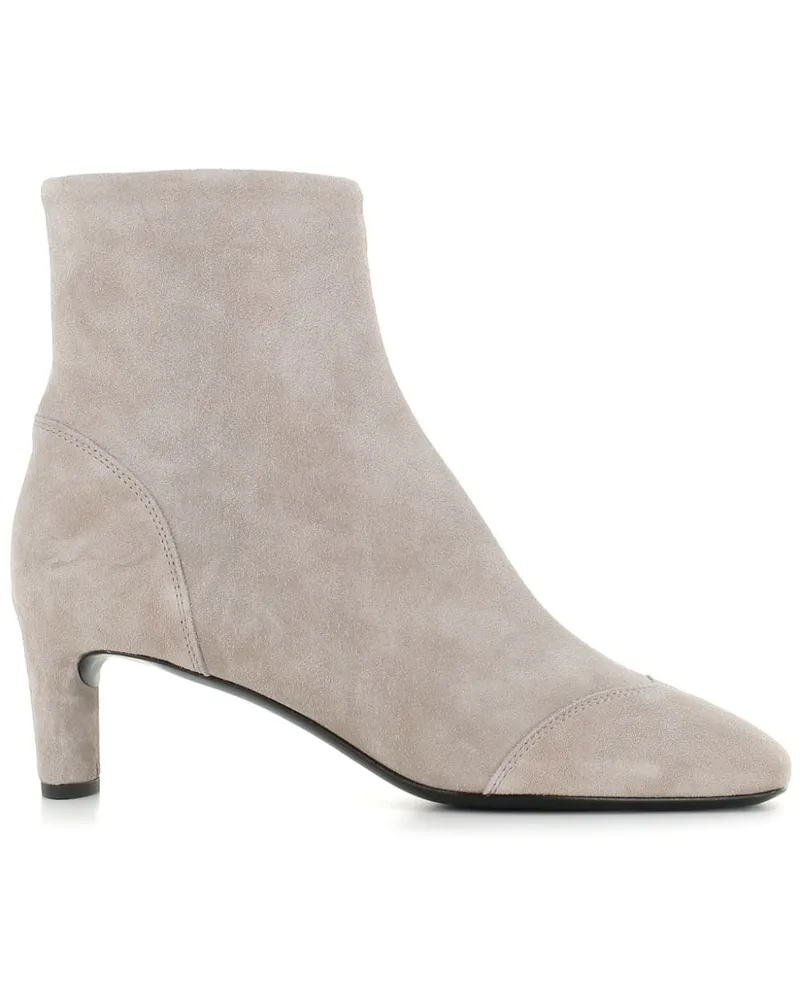 Roberto del Carlo Stiefeletten aus Wildleder 55mm - Nude Nude