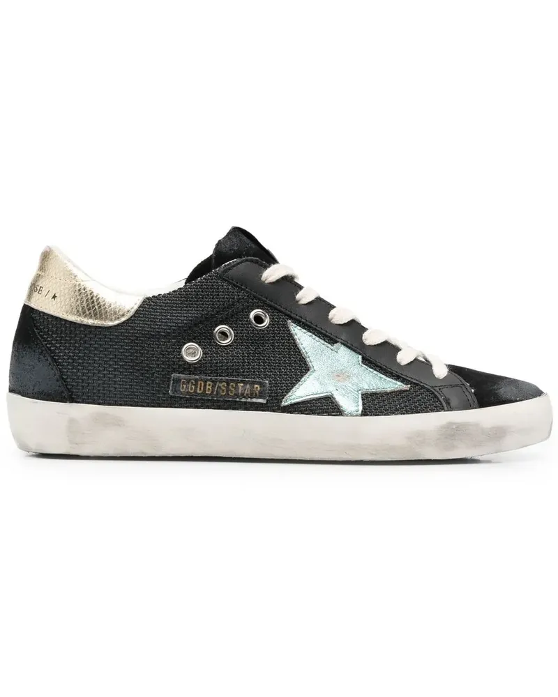 Golden Goose Superstar Sneakers mit Stern-Patch - Schwarz Schwarz