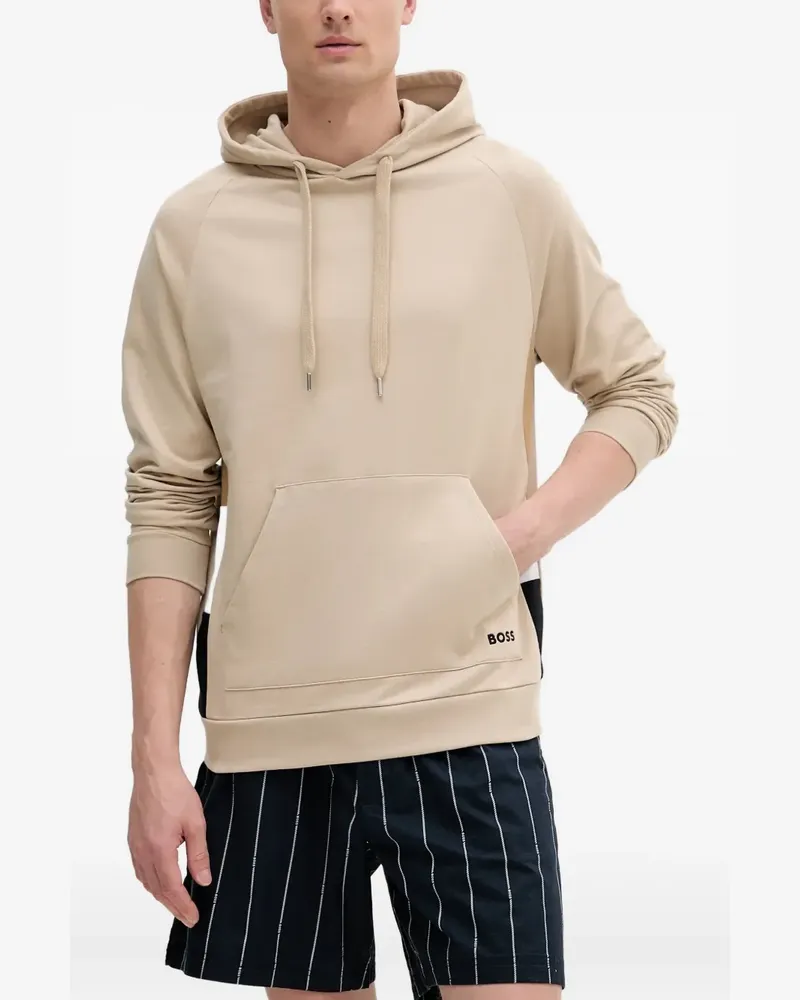 HUGO BOSS Hoodie mit Einsätzen - Nude Nude