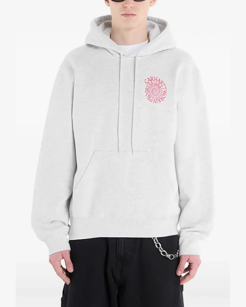 Carhartt WIP logo-print drawstring hoodie - Grau Grau