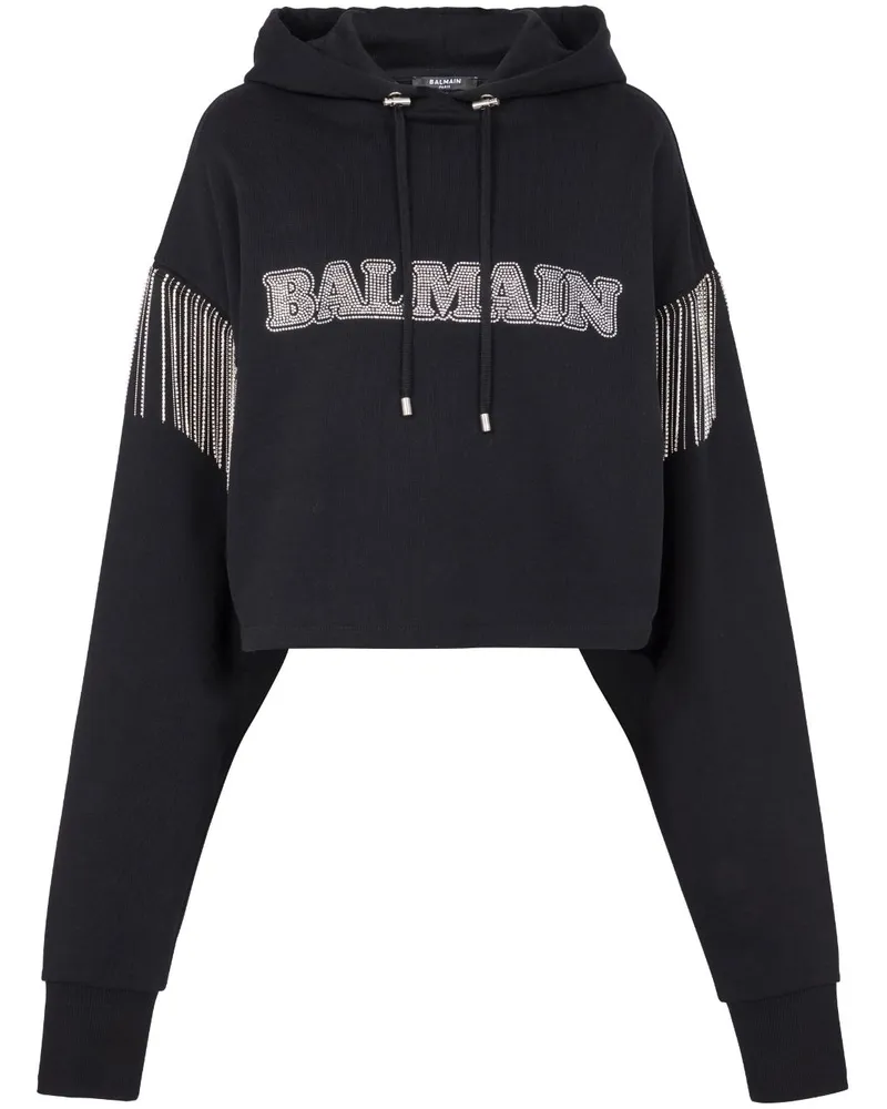 Balmain Klassische Kapuzenjacke - Schwarz Schwarz
