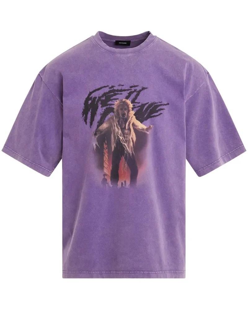 WE 11 DONE Klassisches T-Shirt - Violett Violett
