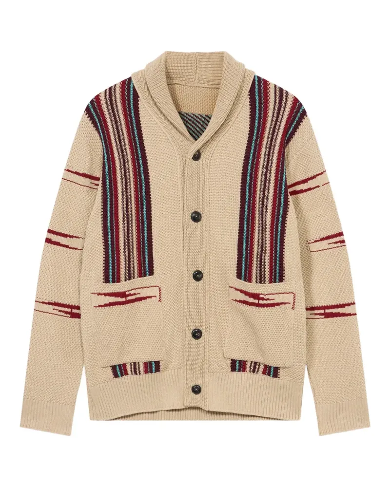 Fortela Henryc First Nations motif cardigan - Nude Nude