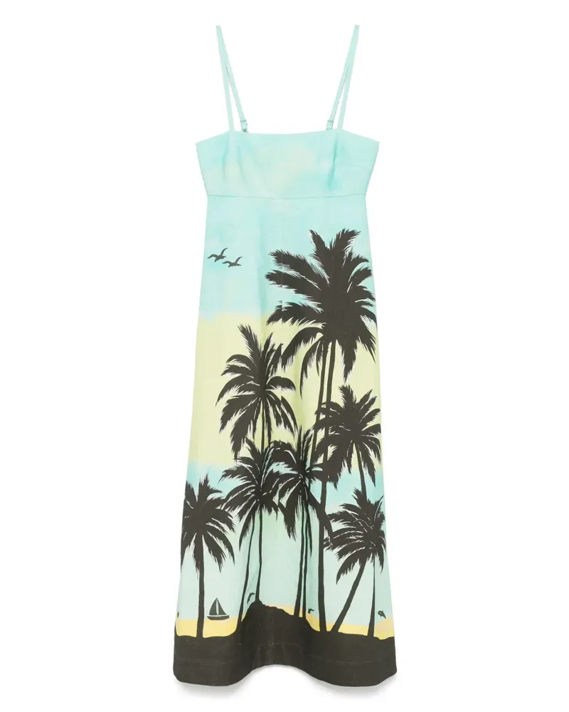 ALEMAIS Sail Away Midikleid - Blau Blau