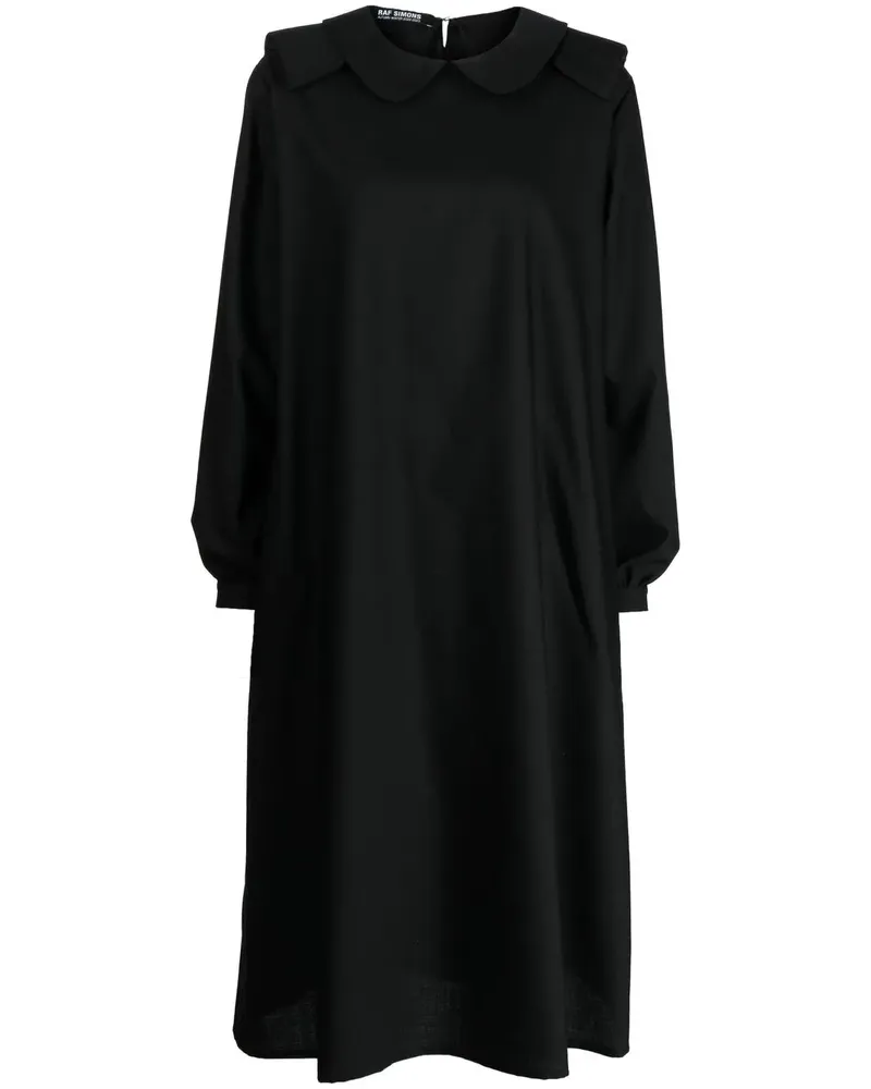 Raf Simons Kleid mit rundem Kragen - Schwarz Schwarz