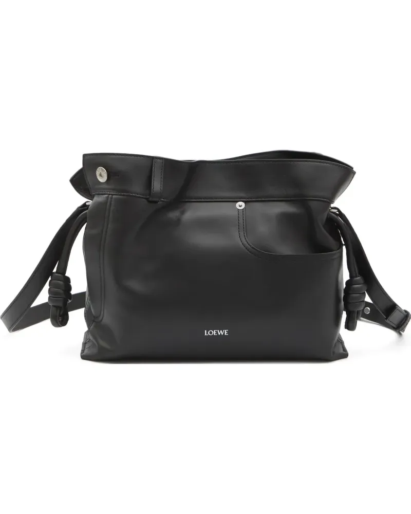Loewe Mittelgroße Flamenco Clutch - Schwarz Schwarz