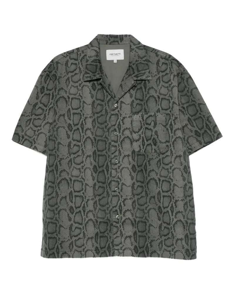 Carhartt WIP snakeskin-print short-sleeve shirt - Grün Grün