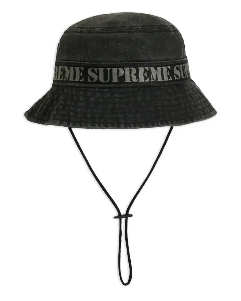Supreme Being Boonie Fischerhut mit Webmuster - Schwarz Schwarz