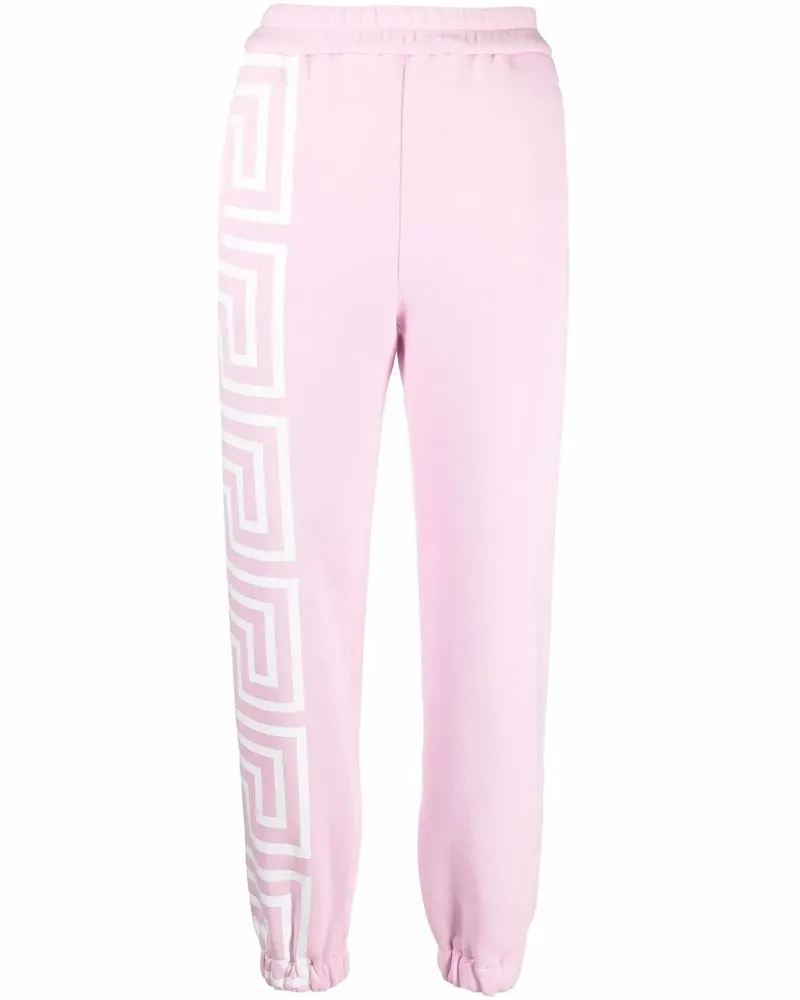 Versace Jogginghose mit Logo-Streifen - Rosa Rosa