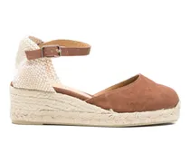 Carol Espadrilles mit Knöchelband - Braun
