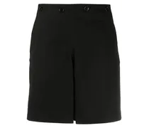 Shorts mit Zierknöpfen - Schwarz
