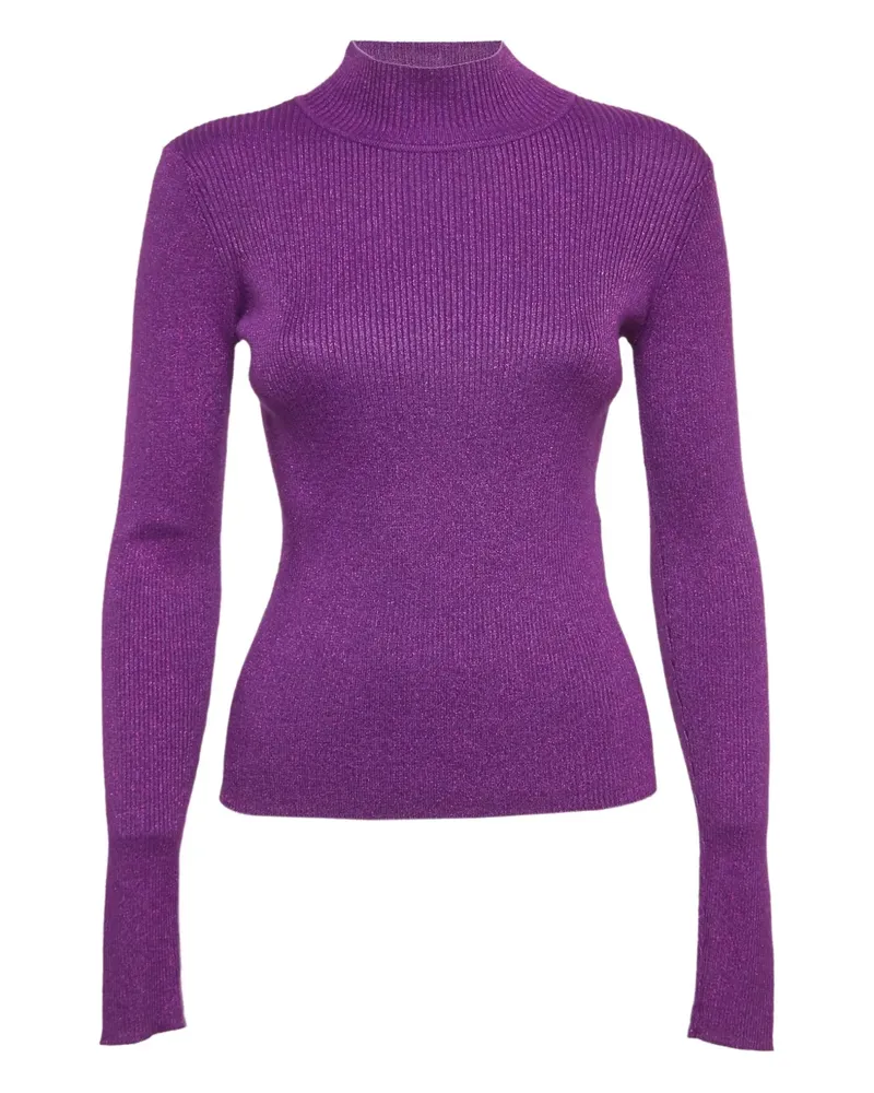 NBD Gestricktes Lurex-Top - Violett Violett