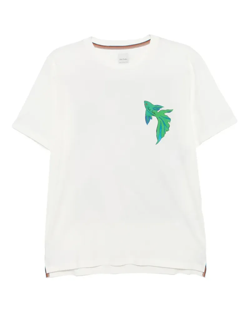 Paul Smith collage print T-shirt - Weiß Weiß