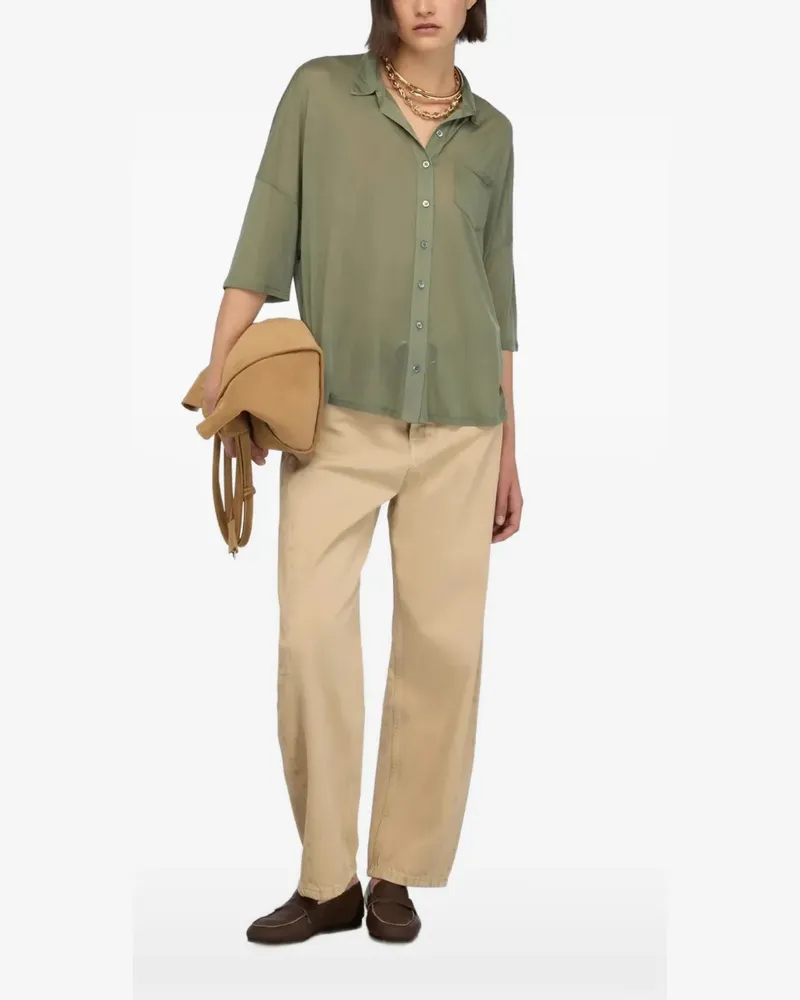 Semicouture Maria pocket-detail shirt - Grün Grün