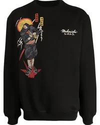 maharishi Shinobi Sweatshirt mit Logo-Stickerei Schwarz