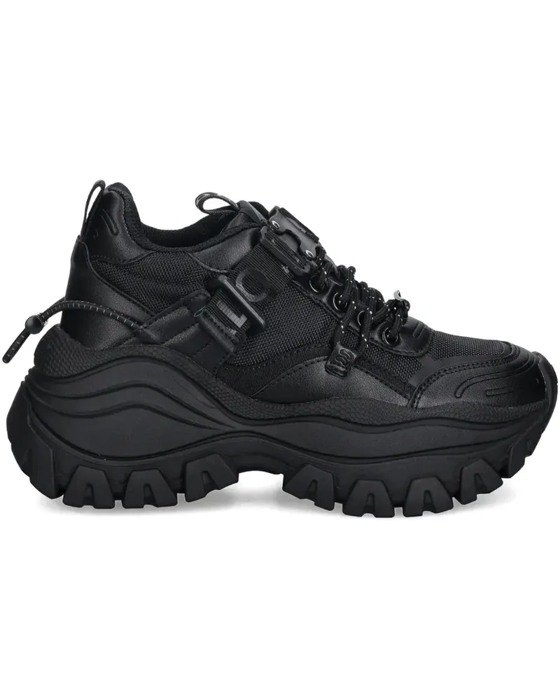 Buffalo Lola Sneakers mit Schnalle 80mm - Schwarz Schwarz